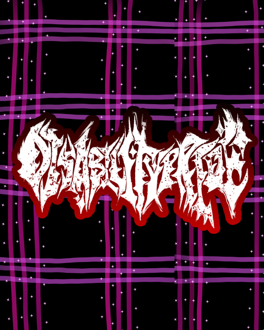 Disability Pride Heavy Metal Sticker
