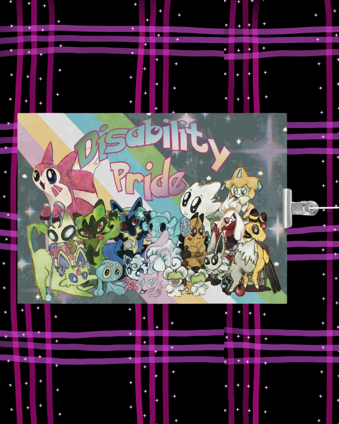 Battle Monsters Disability Pride Print