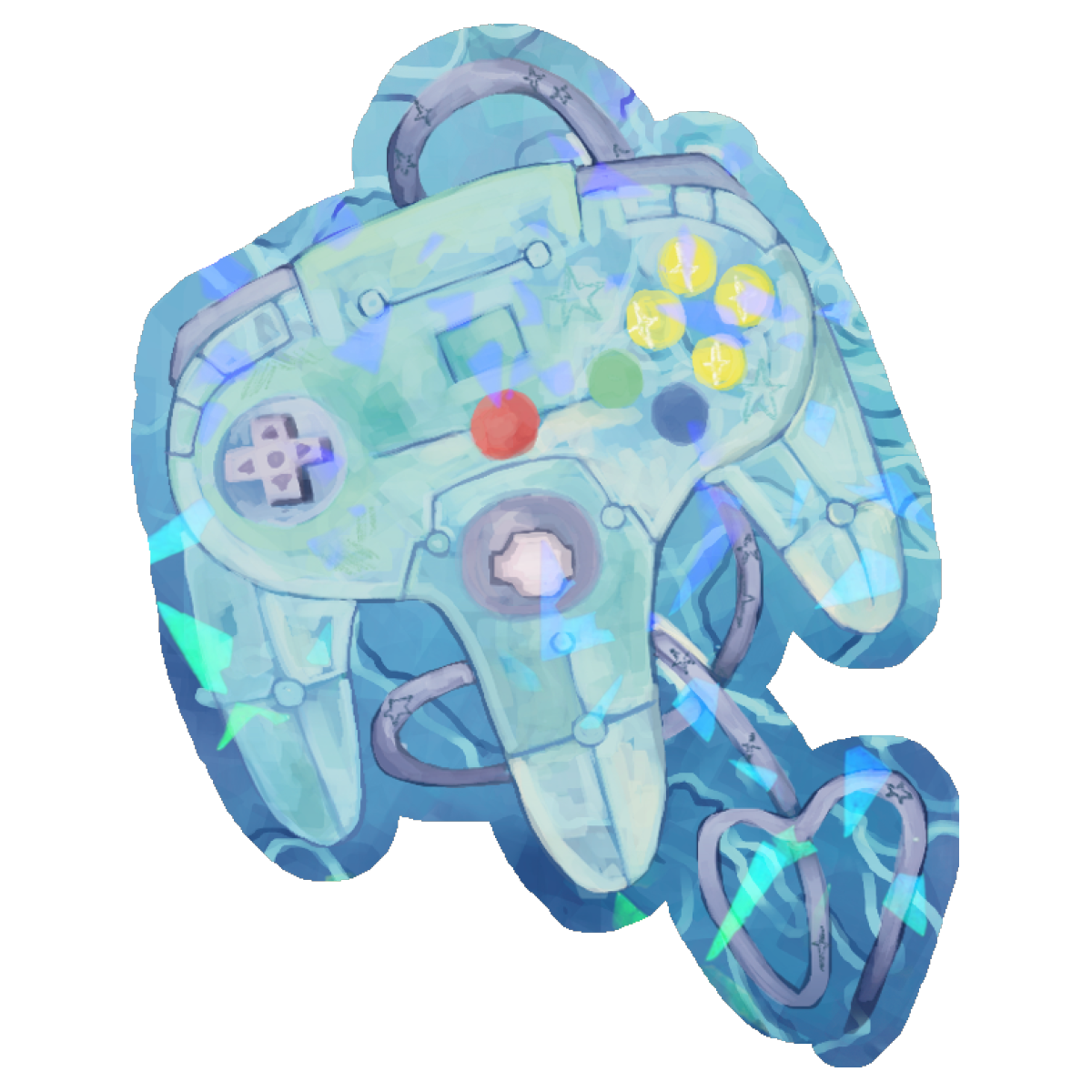 Game Controller Sticker - Frutiger Aero Series