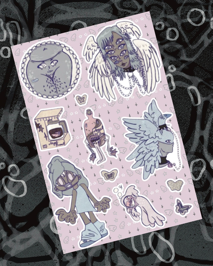 Angel Juice Sticker Sheet