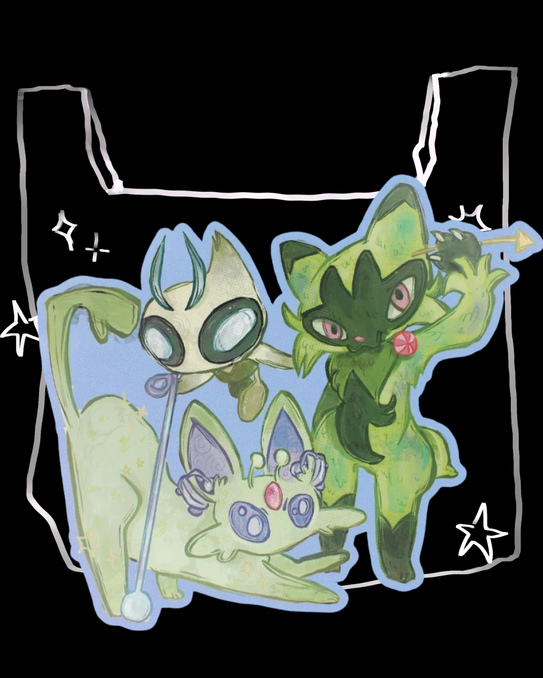 Battle Monsters Disability Pride - Green (Sensory Disabilities)