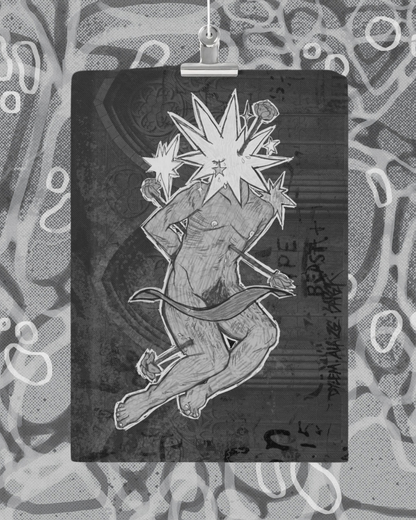 St Sebastian Print -B&W