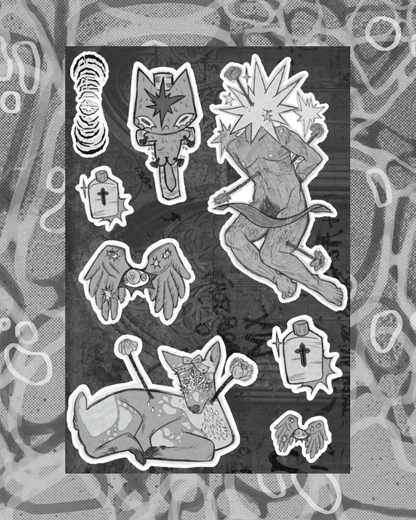 St Sebastian sticker sheet