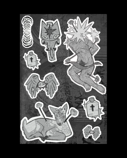 St Sebastian sticker sheet