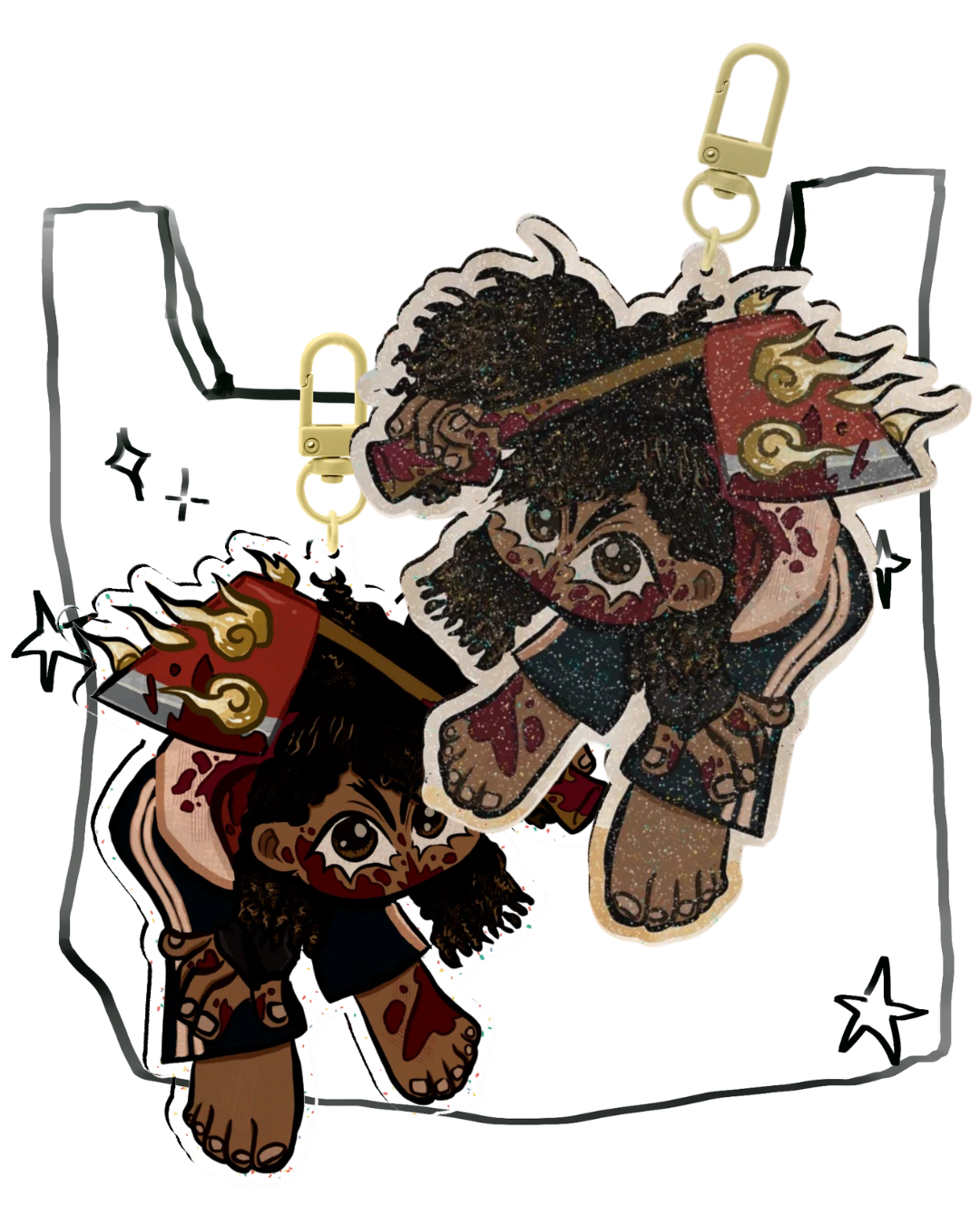 They Will Kxll You Keychain Charm