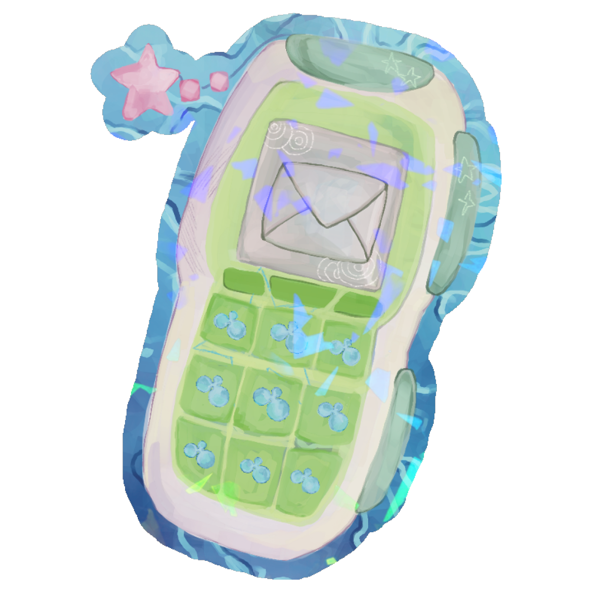 Cell Phone Sticker - Frutiger Aero Series