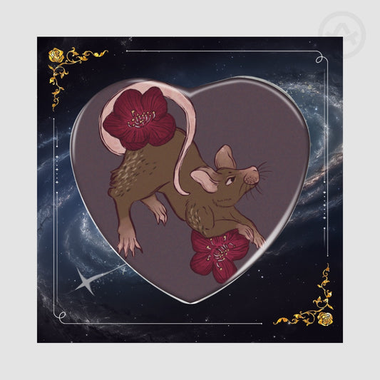 Crushed Plums Rat Button