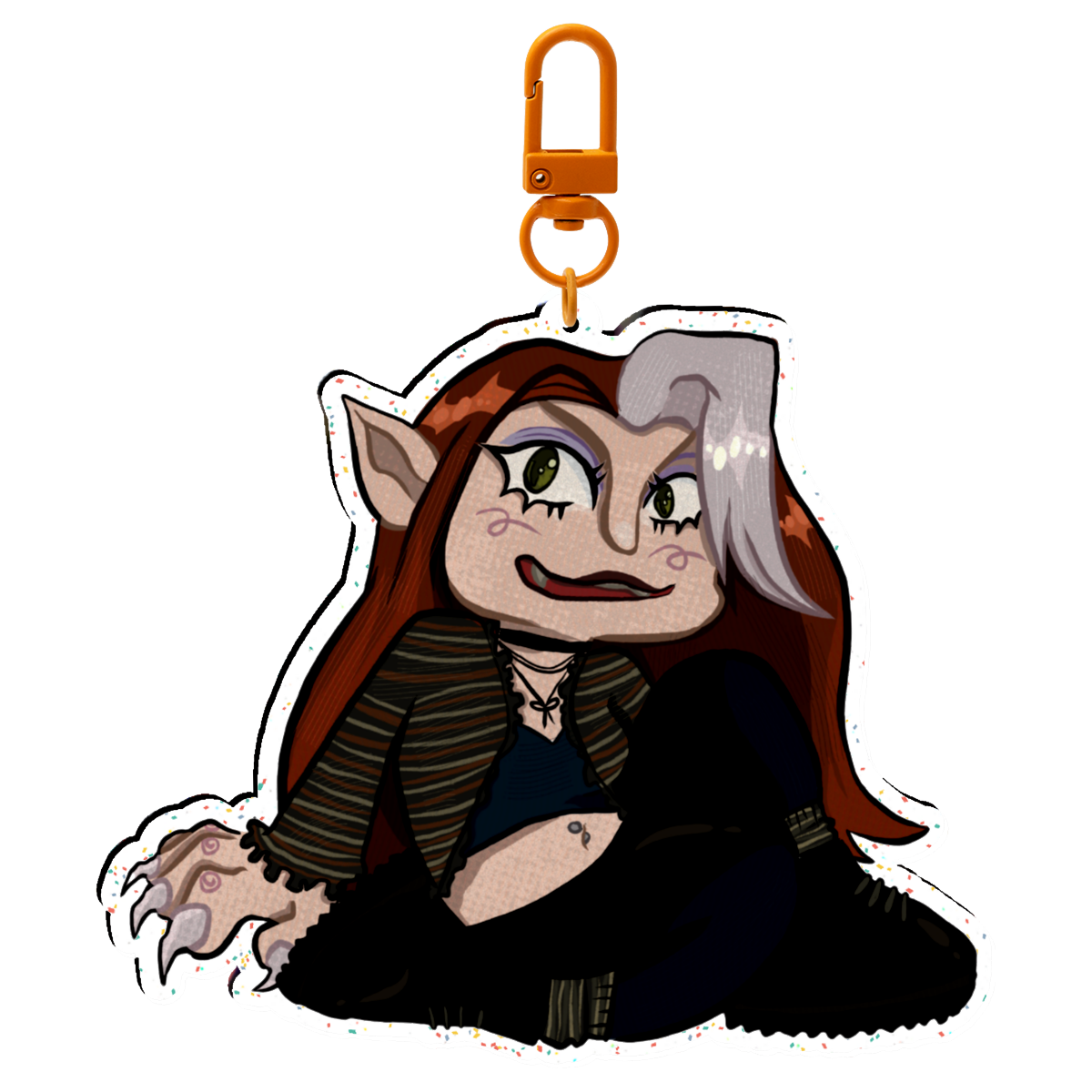 Ginger Snaps Keychain Charm