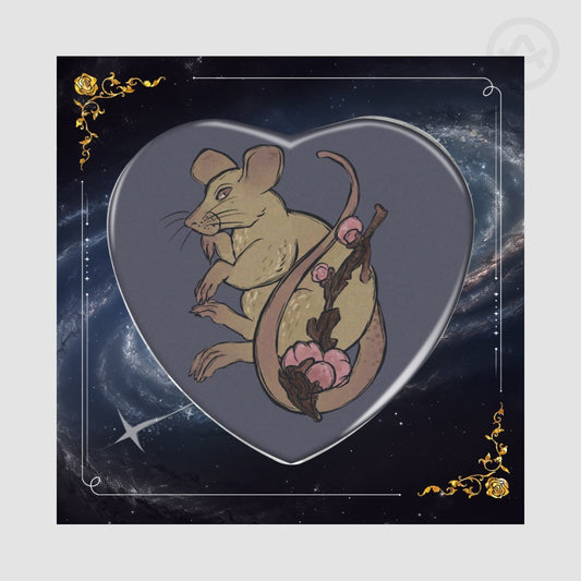 Crushed Plums Rat Button