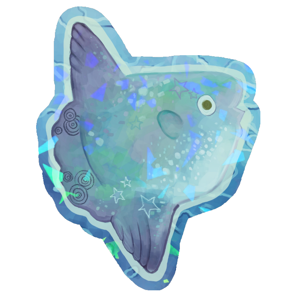 Sunfish Sticker - Frutiger Aero Series