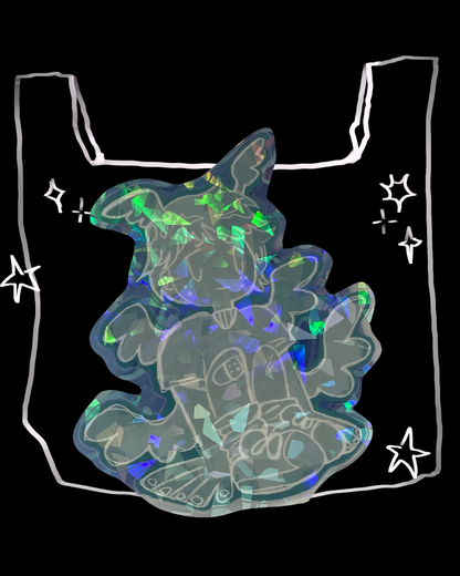 Small Sad Boy Sticker - Frutiger Aero Series