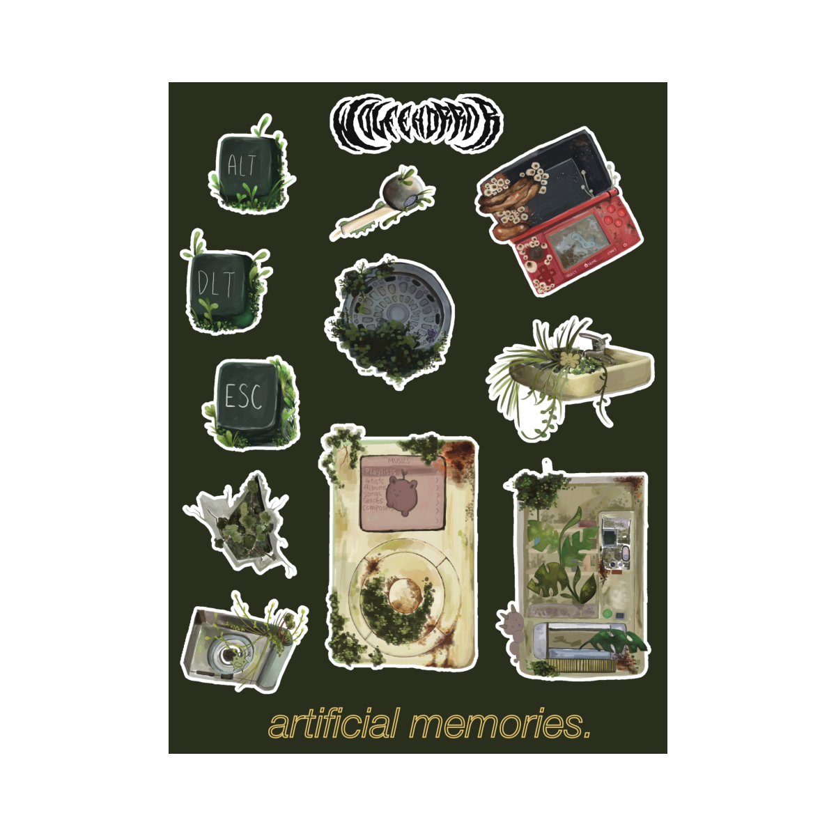 Artificial Sticker Sheet