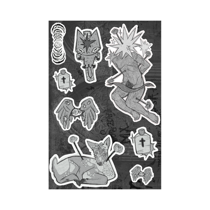 St Sebastian sticker sheet